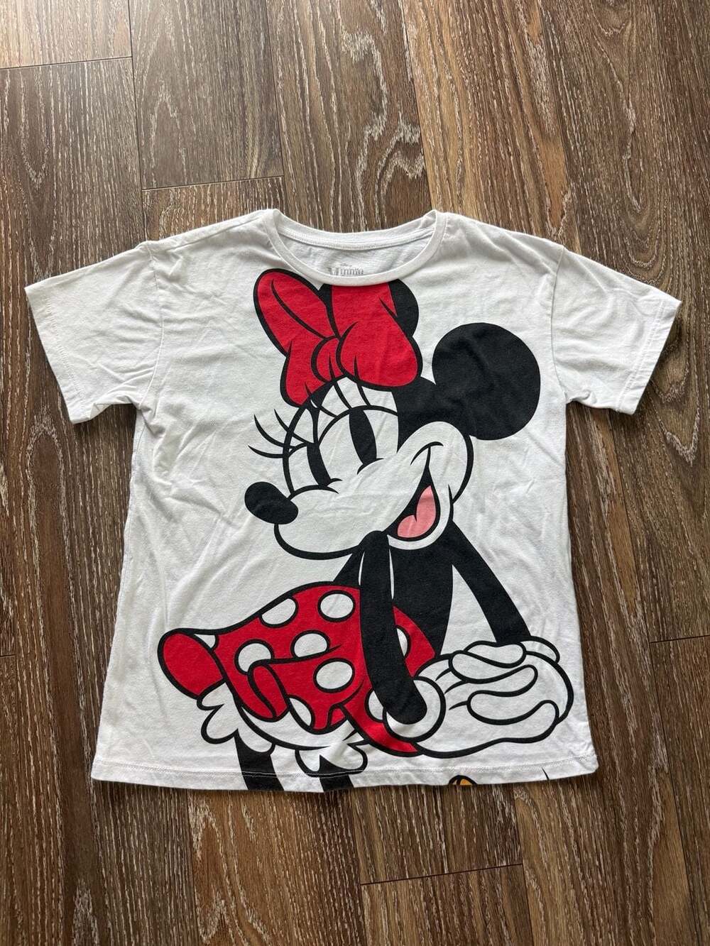 Disney Minnie Mouse White Graphic T-Shirt Size XL (14/16)